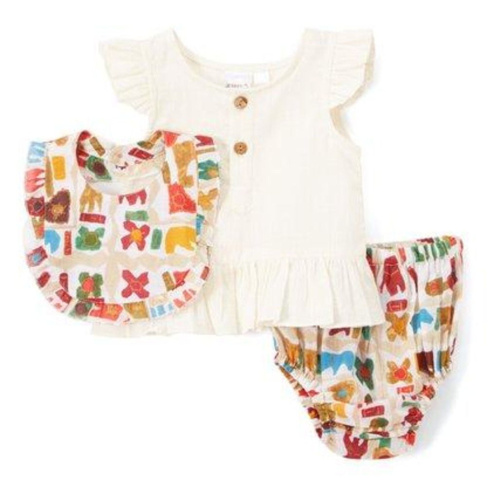 NEW Boho Kids Animal Print 3 Piece Set